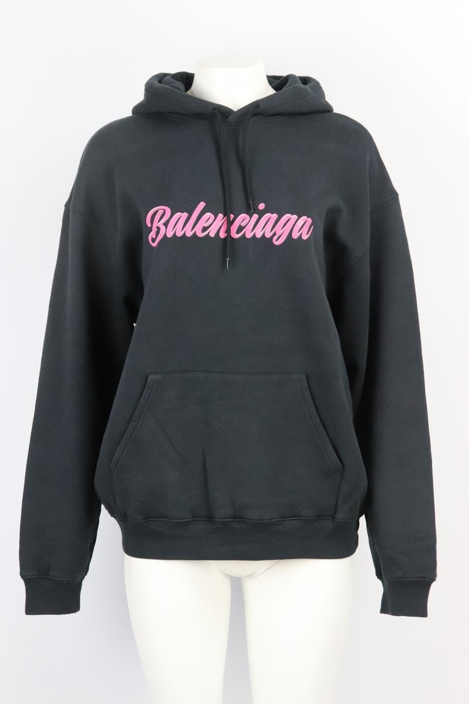 BALENCIAGA Oversized printed cottonjersey hoodie  NETAPORTER
